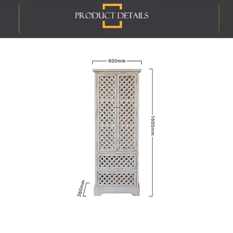 Mueble Vintage Blanco Vertical en Blanco - Aparadores y recibidores, Uruguay | Decotech, vista 4