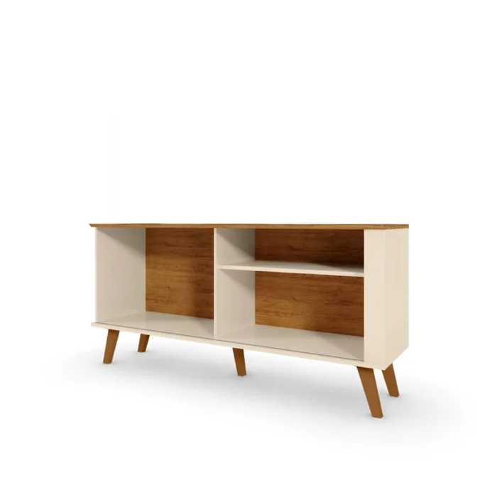 Rack Ilheus - Off White y Canela en Blanco - Muebles para TV, Uruguay | Nyr, vista 4