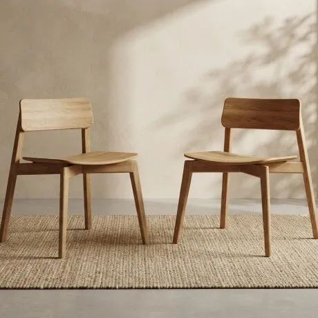 Silla Nature Rústico Claro en Madera natural - Sillas, Uruguay | Aihaus