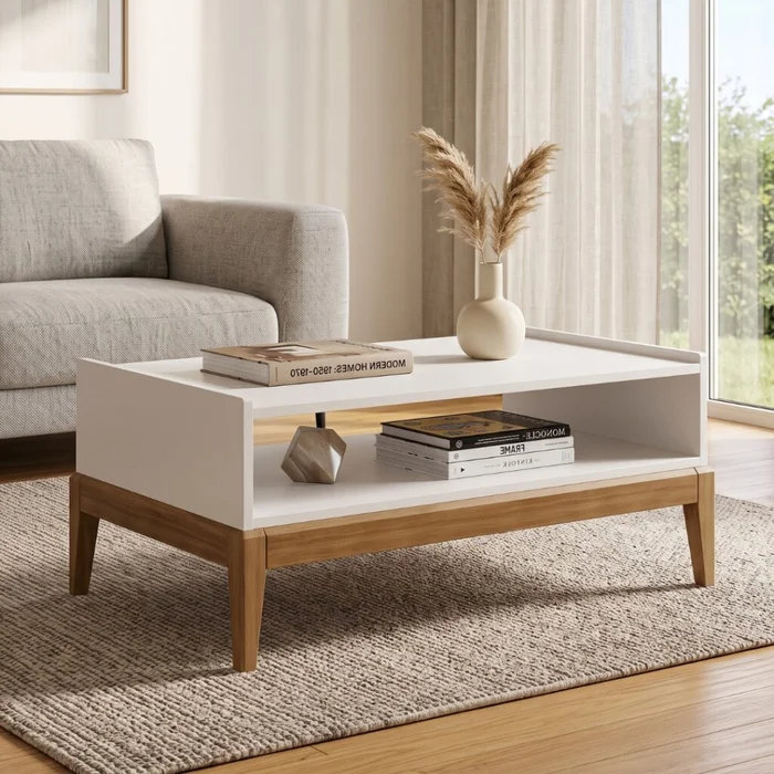 Mesa De Living - Linea Milão en Blanco - Mesas de living, Uruguay | Rústico Hogar