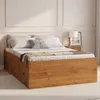 Cama 2 Plazas Linea Naturale C/cajones - ROBLE en Madera natural - Dormitorio, Uruguay | La Cueva Muebles, vista 2 de 12