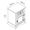 Promo 2 Mesa De Luz Linea Naturale - BLANCO en Blanco - Mesas de luz, Uruguay | La Cueva Muebles, vista 6 de 7
