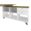 Escritorio Mdf-y-mdp Blanco Gold en BCO/NAT - Escritorios y sillas de escritorio, Uruguay | Divino, vista 6 de 7