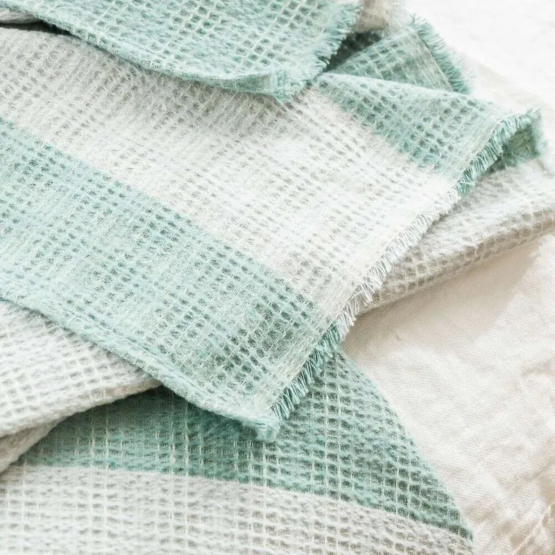 MANTA AUSTRIACA PANAL - VERDE - 2.00 X 1.40 MTS en Verde - Textiles, Uruguay | La Iberica