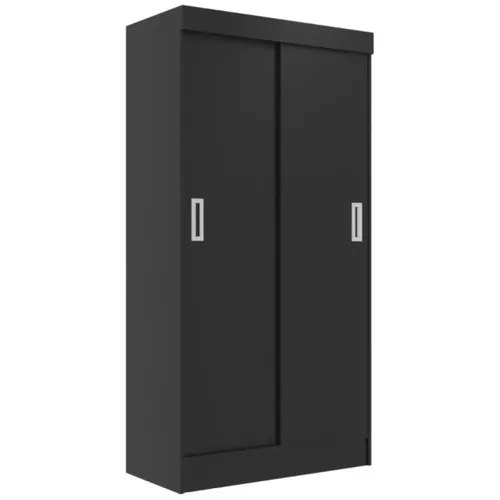 Ropero Dalia 2 Puertas Corrediza Tabaco en Negro - Roperos y placares, Uruguay | Albanés