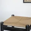 Banqueta de barra en madera teca y fibra en Negro - Butacas, banquetas y puffs, Uruguay | Entrecasa, vista 5 de 5