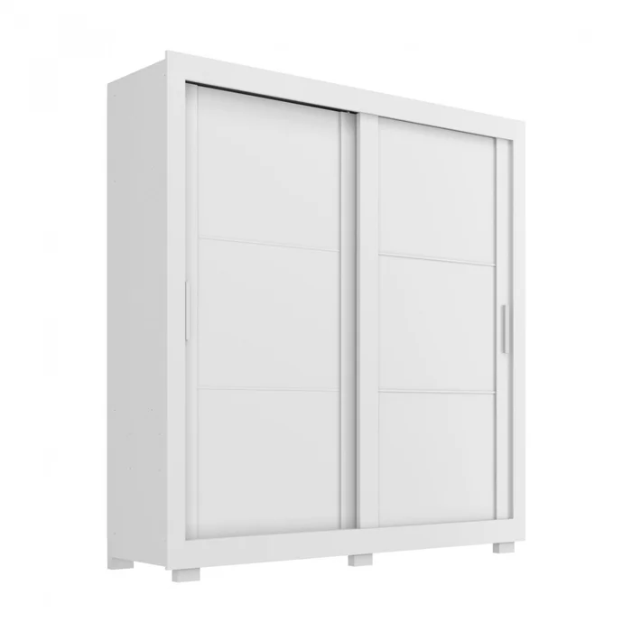 Ropero 2 Puertas Corredizas - Titanium - Blanco en Blanco - Roperos y placares, Uruguay | Rústico Hogar, vista 2
