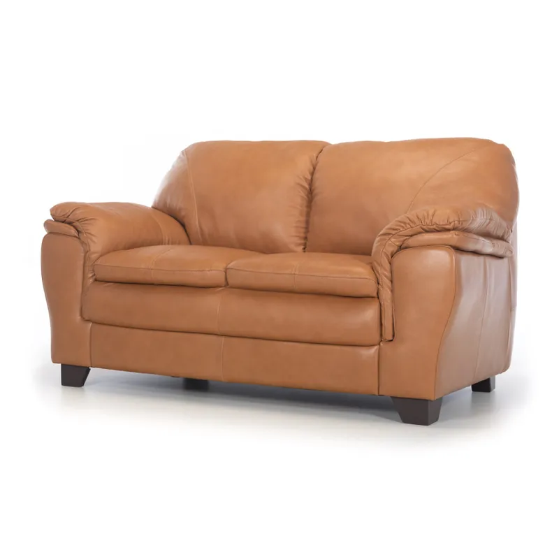 Sofá Arezzo - Cuero Básico - 2 cuerpos - Camel en Beige - Sillones y sofás, Uruguay | NYR