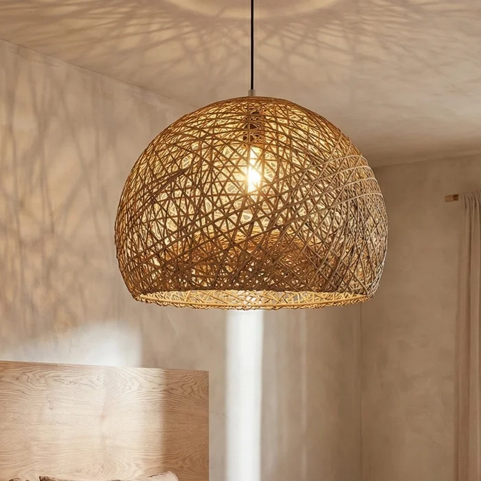 Lámpara colgante Brisa 30cm en Madera natural - Lámparas colgantes, Uruguay | La Perla, vista 3