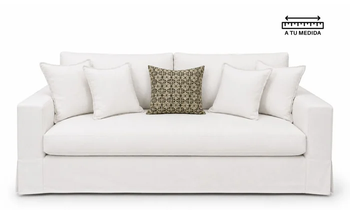 Sofá 3 cps Desenfundable 2.00m en Blanco - Sillones y sofás, Uruguay | Finkel
