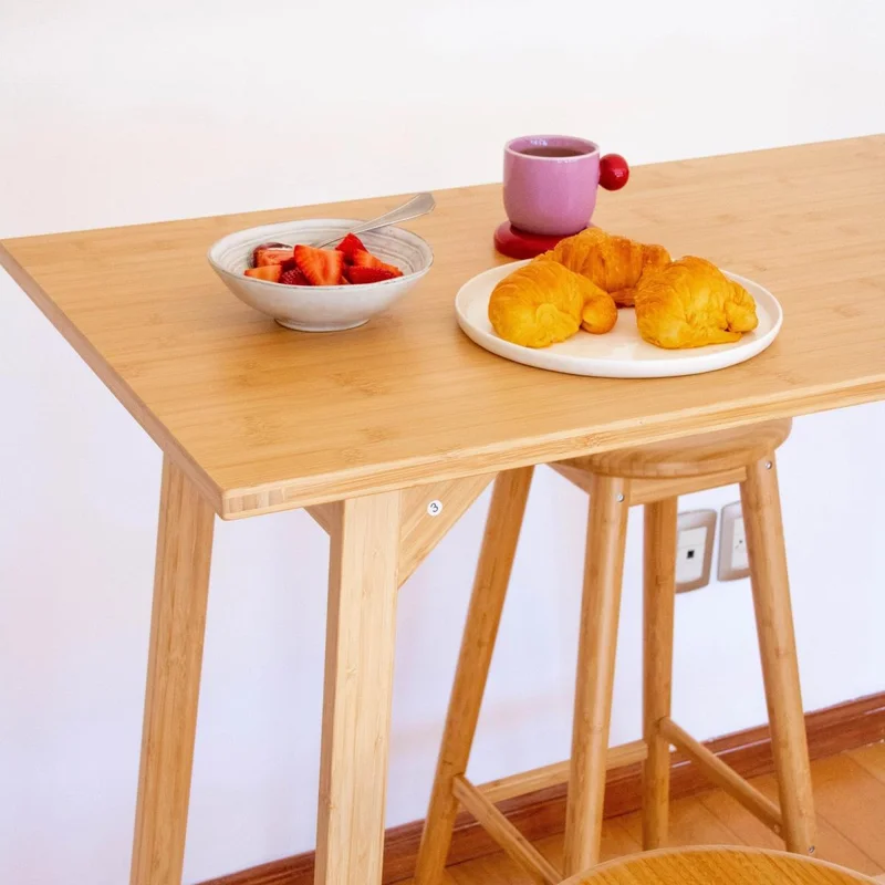 Desayunador Odda (incluye 2 banquetas) en Madera natural - Muebles, Uruguay | Uruguay Bamboo, vista 3