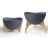 MACETA C/BASE MADERA 38X20CM TRYAS GRIS - Macetas, Uruguay | Decohogar, vista 2 de 5