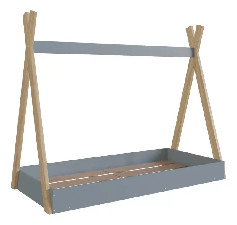 Cama Bosque Montessori 1 plaza Azul - Dormitorio, Uruguay | RM Muebles y Deco, vista 3