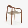 Silla Nina madera maciza eucalipto acabado nogal y cuerda beige en Marrón - Sillas, Uruguay | Kavehome, vista 6 de 7