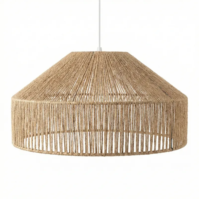 Colgante Nativo Cord Drum en Madera natural - Lámparas colgantes, Uruguay | La Perla