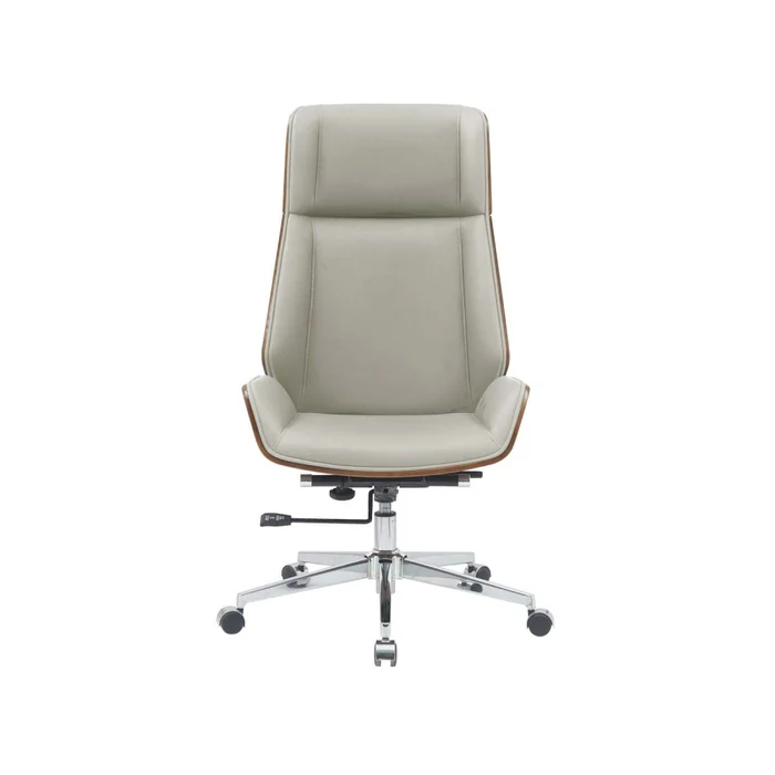 Asiento Gerencial Alto Madera-y-pu Natural-beige Zen en Beige - Escritorios y sillas de escritorio, Uruguay | Divino, vista 3
