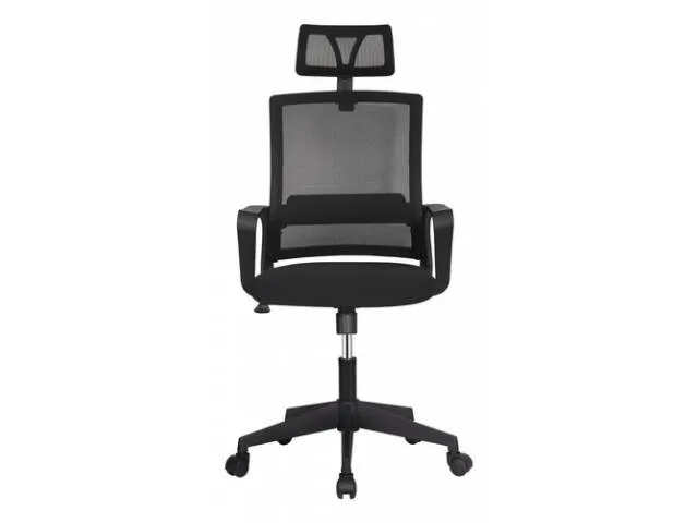 Silla ejecutiva Mesh Apoya cabeza Base Cromada - Escritorios y sillas de escritorio, Uruguay | Que Sal Muebleria