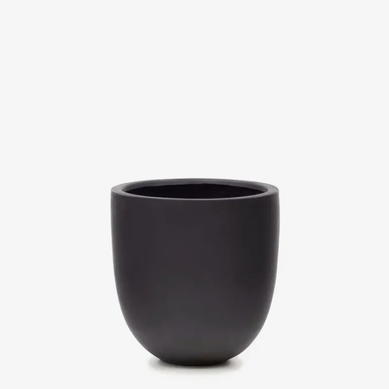 Macetero Aiguablava de cemento - blanco Ø 56 cm en Negro - Muebles para el exterior, Uruguay | Kavehome
