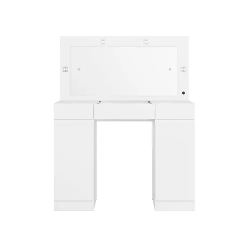 Tocador Espejo Grande Led - Studio - Blanco en Blanco - Escritorios y sillas de escritorio, Uruguay | Rústico Hogar
