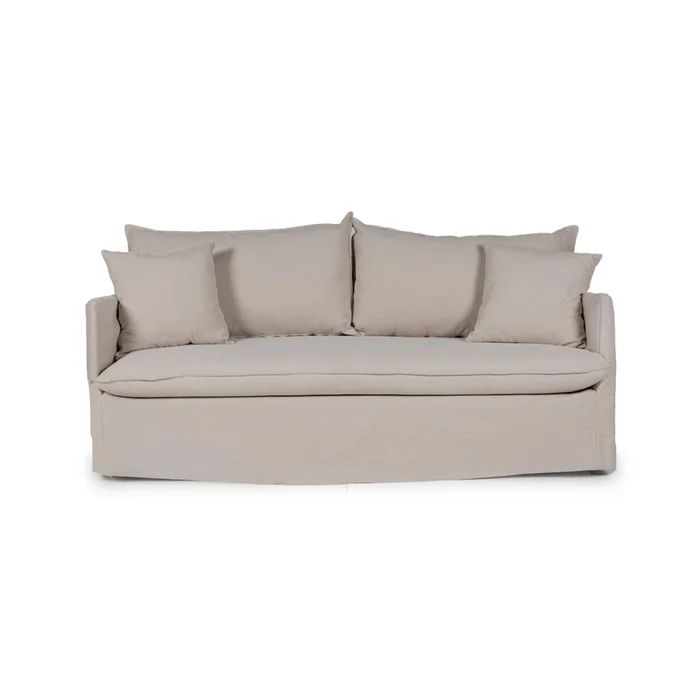 Sofá Snow con Funda - Tela Rústica - 2,5 cuerpos - TD5263-1636 (Capuccino) en Beige - Sillones y sofás, Uruguay | NYR, vista 2