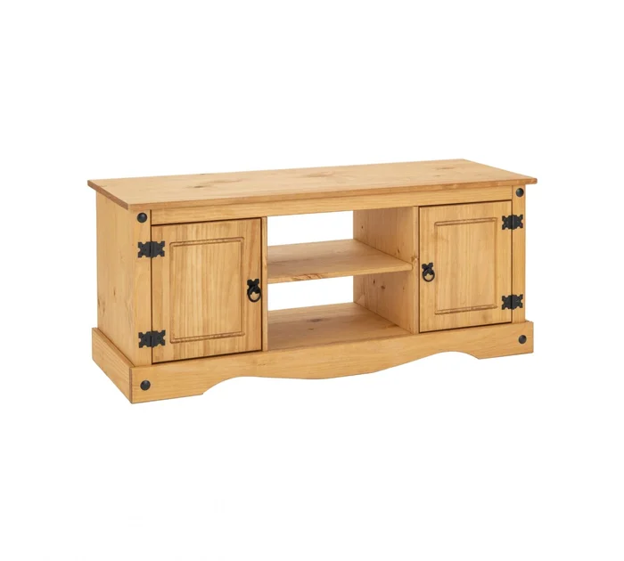 Rack 2 Puertas Línea Mexicana - Natural en Madera natural - Muebles para TV, Uruguay | Rústico Hogar, vista 2