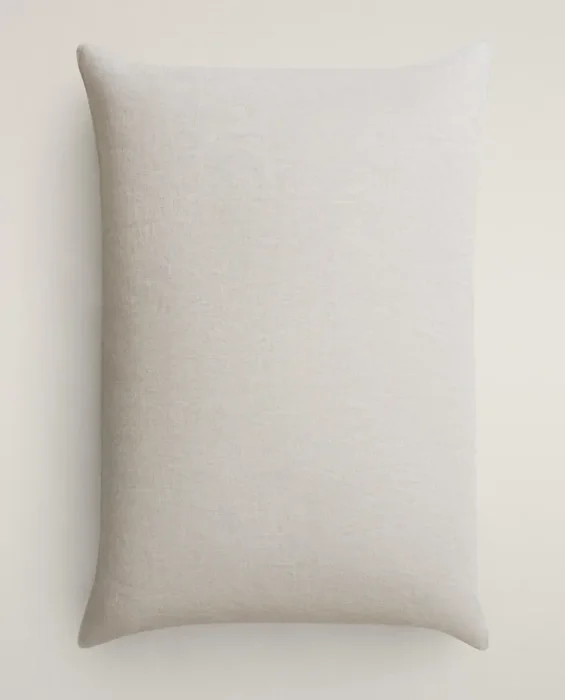 FUNDA DE COJÍN LINO XXL en Beige - Textiles, Uruguay | Zara Home, vista 2