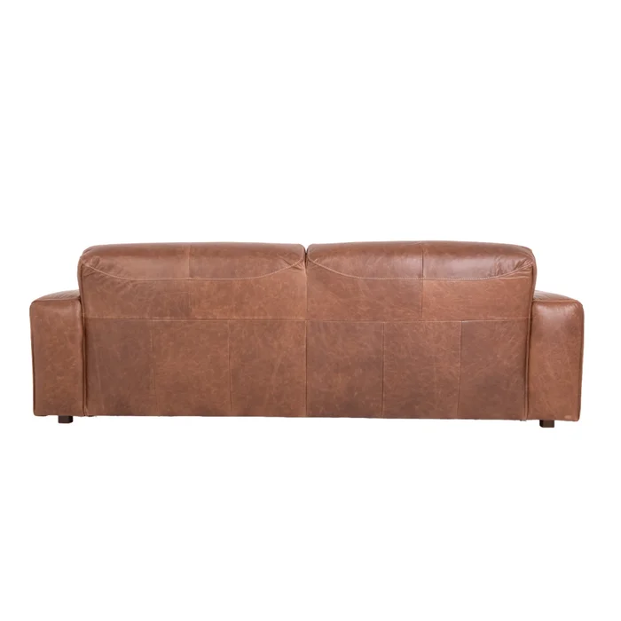 Sofa 3 Cuerpos Cuero-100-natural Marron Porto Choc. en Marrón - Sillones y sofás, Uruguay | Divino, vista 5