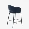 Taburete Maina - de chenilla azul y patas de acero con acabado azul FSC Mix Credit 65 cm en Azul - Butacas, banquetas y puffs, Uruguay | Kavehome, vista 9 de 10
