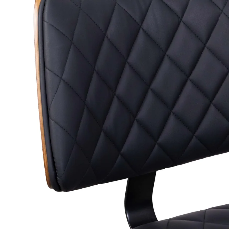Asiento Oficina Madera-y-pu Negro Elegant en Negro - Sillas de escritorio, Uruguay | Divino, vista 7
