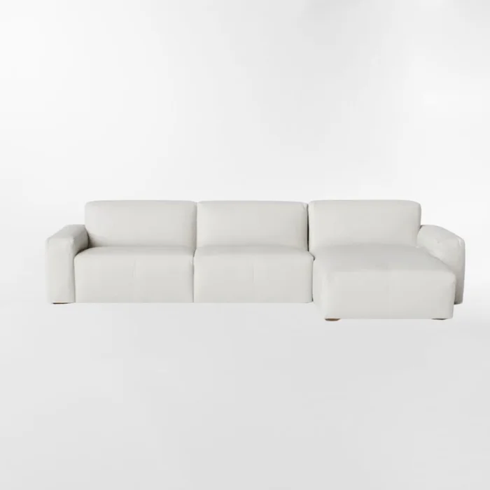 Sofá con chaise LOFT Blanco DERECHO en Blanco - Sillones y sofás, Uruguay | Viasono, vista 2