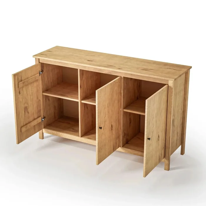 Cómoda Aparador 3 Puertas - Línea Maden - Marrón en Marrón - Aparadores y recibidores, Uruguay | Ecowood, vista 4