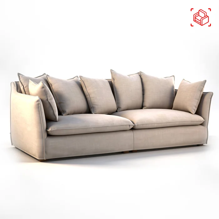 Sofá 3 Cuerpos Tela-premium Natural-beige Bahama Natural en Beige - Sillones y sofás, Uruguay | Divino, vista 5