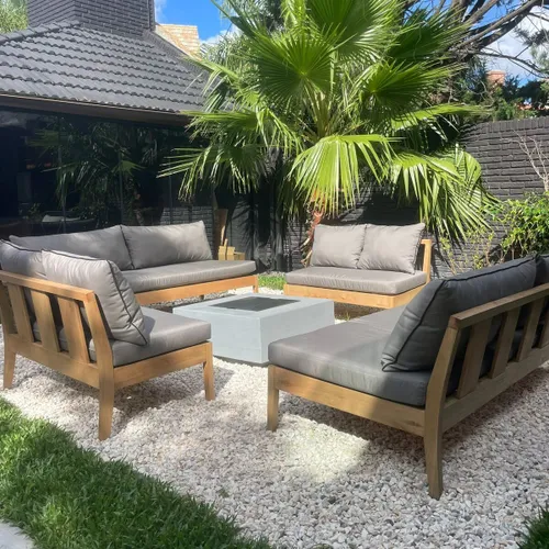 Conjunto de sillones exterior en Madera natural - Muebles para el exterior, Uruguay | Entrecasa