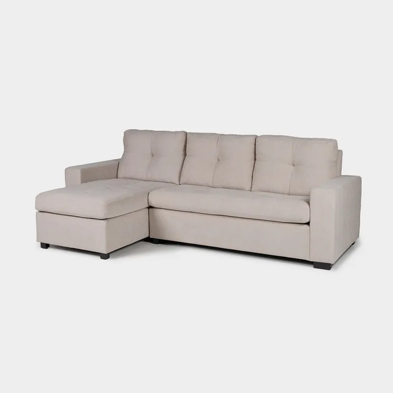 Rinconera Sensa - Tela Microfibra - Chaise izquierdo - TC 1010 (Beige) en Beige - Sillones y sofás, Uruguay | NYR
