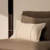 Almohadón Lidore en lino beige con rayas rojas en contraste 30 x 50 cm en Beige - Textiles, Uruguay | Kavehome, vista 2 de 4