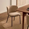 Silla Ciselia - de chenilla beige y acero negro en Beige - Sillas, Uruguay | Kavehome, vista 2 de 10