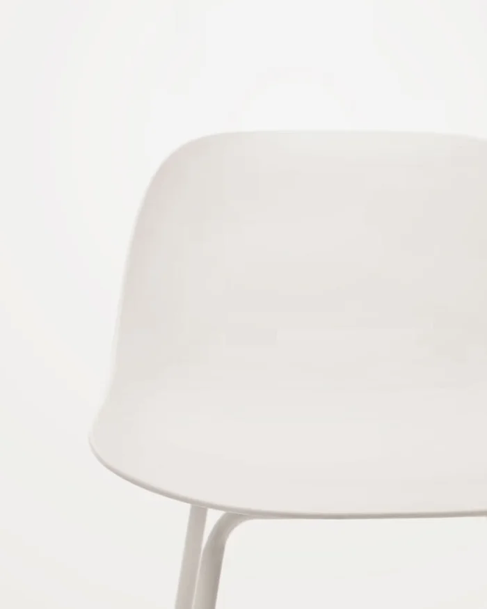 Taburete Altea y patas de acero con acabado - beige 75 cm en Beige - Butacas, banquetas y puffs, Uruguay | Kavehome, vista 2