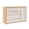 Cómoda Zapatera Nordik - 4 cajones 1 puerta - Beige en Beige - Cómodas, Uruguay | Ecowood, vista 2 de 4