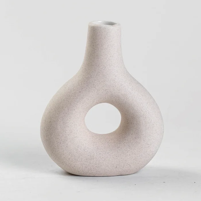 FLORERO CERAMICA 14x7x18CM GOTA BLANCO en Blanco - Jarrones, Uruguay | Koz, vista 3