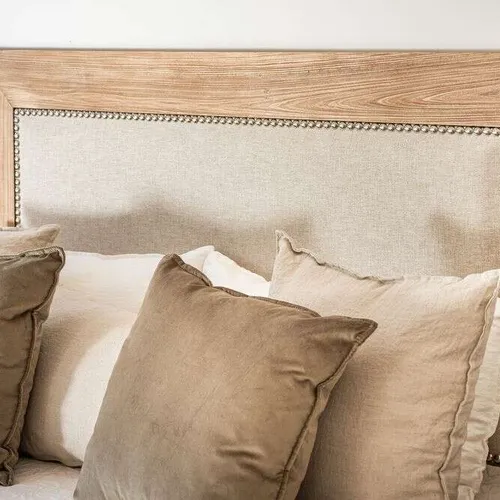 RESPALDO TERRA - ALAMO Y LINO ANTIMANCHAS - 1.90 MTS en Madera natural - Respaldos de cama, Uruguay | La Iberica