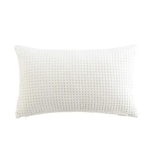 Almohadón Algodon-y-poliester Blanco Gaufrette en Blanco - Textiles, Uruguay | Divino