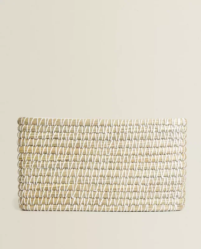 CESTA RECTANGULAR CONTRASTE - Canastos, Uruguay | Zara Home, vista 3