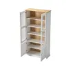 Cristalero - 4 Puertas - Línea Oslo - Blanco en Blanco - Bibliotecas, Uruguay | Ecowood, vista 3 de 4