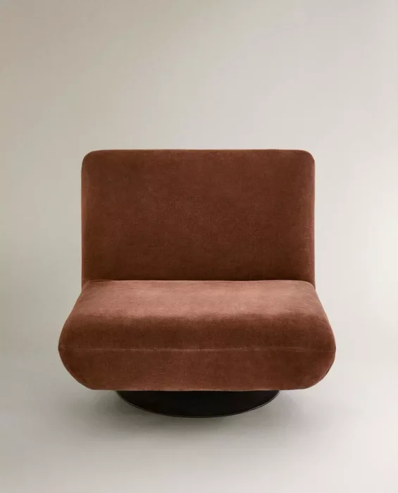BUTACA GIRATORIA TERCIOPELO en Rosa, Uruguay | Zara Home, vista 2