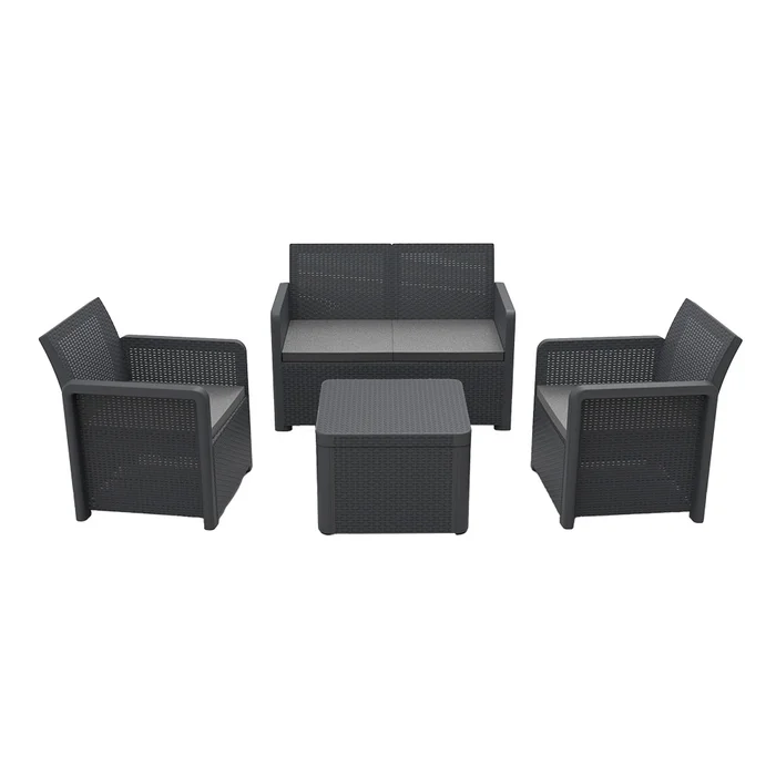 Juego De Jardin Nassau Storage Grafito - Muebles para el exterior, Uruguay | Castro