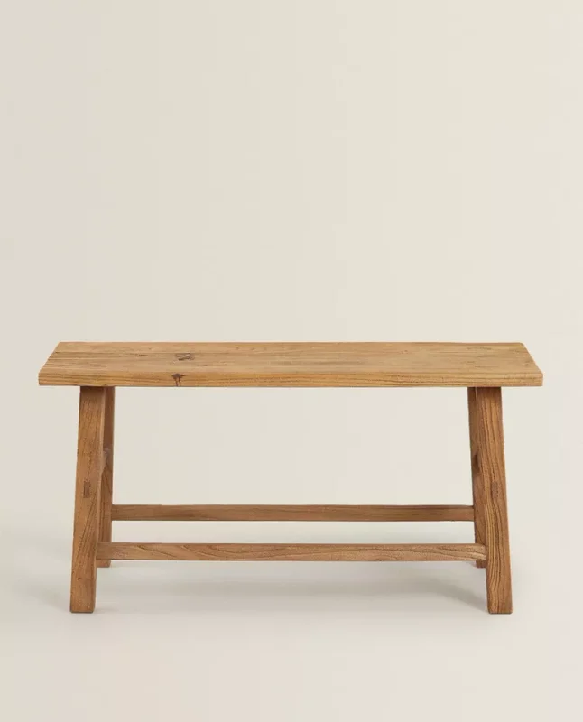BANCO DE MADERA OLMO - Butacas, banquetas y puffs, Uruguay | Zara Home, vista 3