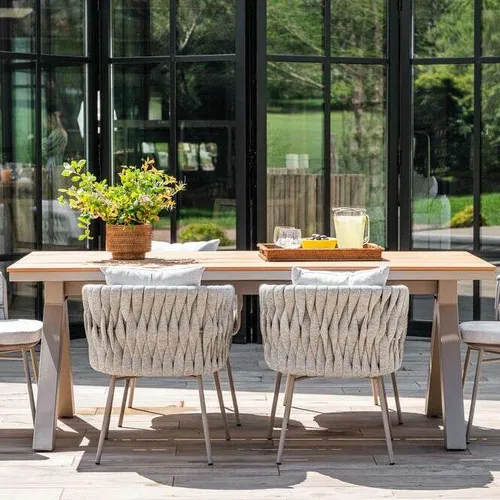 MESA COMEDOR GRAFITO - EXTERIOR - 2.00 X 0.90 MTS en Gris - Muebles para el exterior, Uruguay | La Iberica