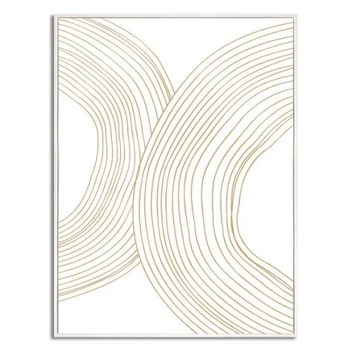 CUADRO CANVAS 30x40cm MARCO FIGURAS BEIGE 3 en Beige - Decoración de pared, Uruguay | Decohogar