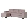 Sofá C/chaise Más De 4 Cuerpos Tela Marron Detroit Taupe en Beige - Sillones y sofás, Uruguay | Divino, vista 3 de 7