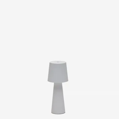 Lámpara de mesa pequeña de exterior Arenys de metal con acabado pintado gris en Gris - Muebles para el exterior, Uruguay | Kavehome